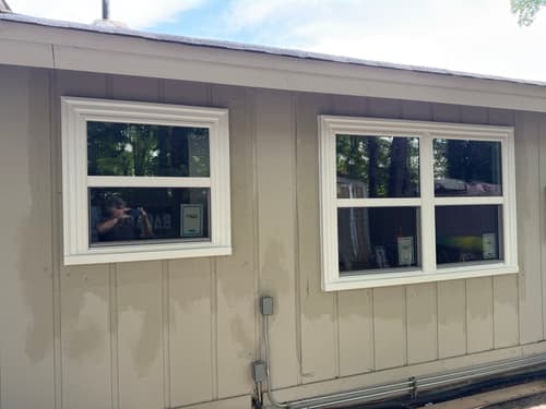 8 Units Set Into Pocket — T1-11 Siding, Capped and Sealed